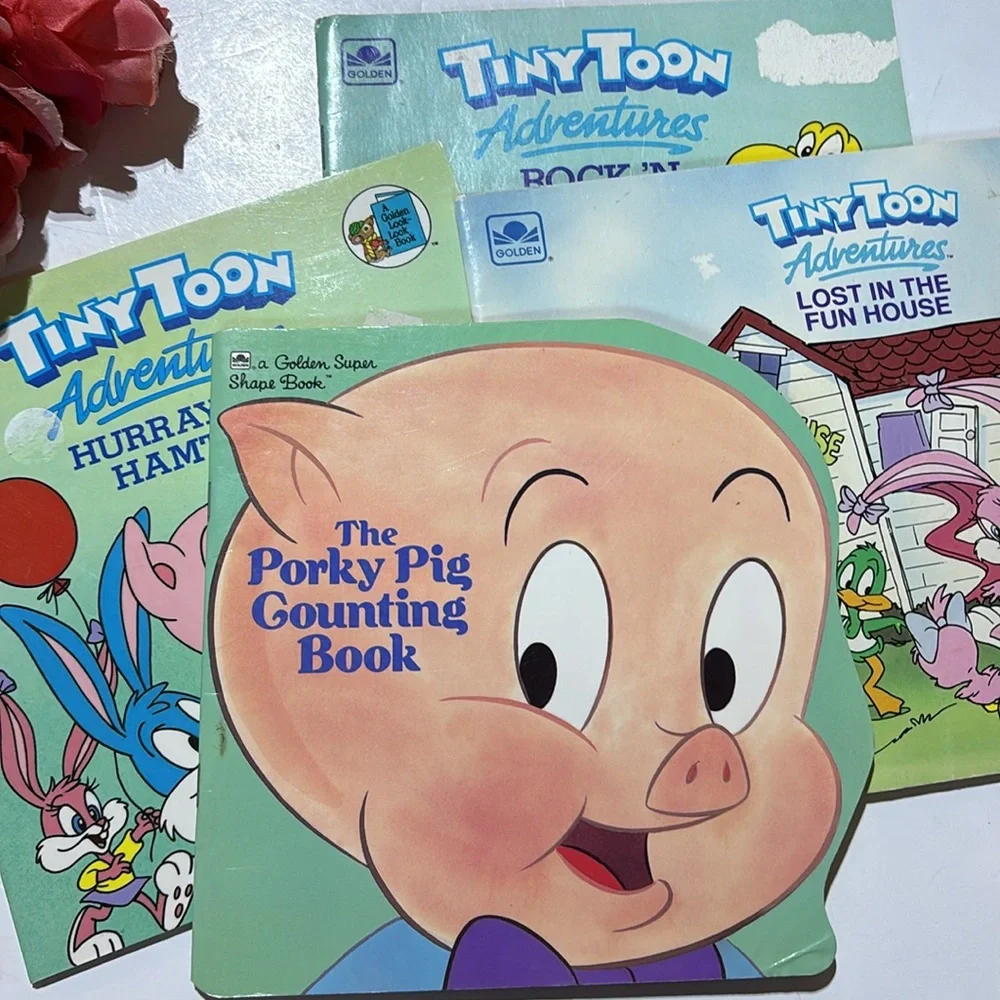 Tiny Toons Books Warner Bros Tiny Toons Children’s Books 1990s VTG Cartoon